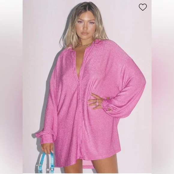 princess polly evolving shirt dress pink Evolving Shirt Dress Pink, US 2 / Pink